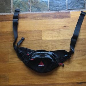 Ultimate brand Fully adjustable Fanny pack with two zippered storage areas